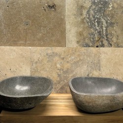 Carrelage Travertin Mix 2nd choix Vieilli 91,5x61x1,2 cm - Ti'ma Stone