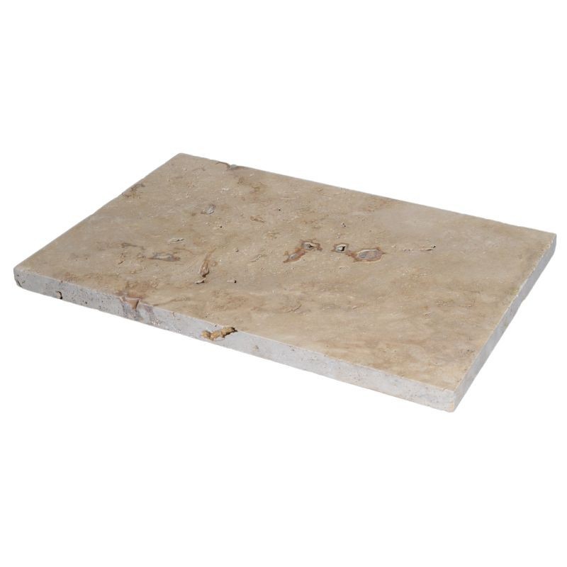 Dallage Travertin Classic Mix 1er choix 61x40,6x3 cm - Ti'ma Stone