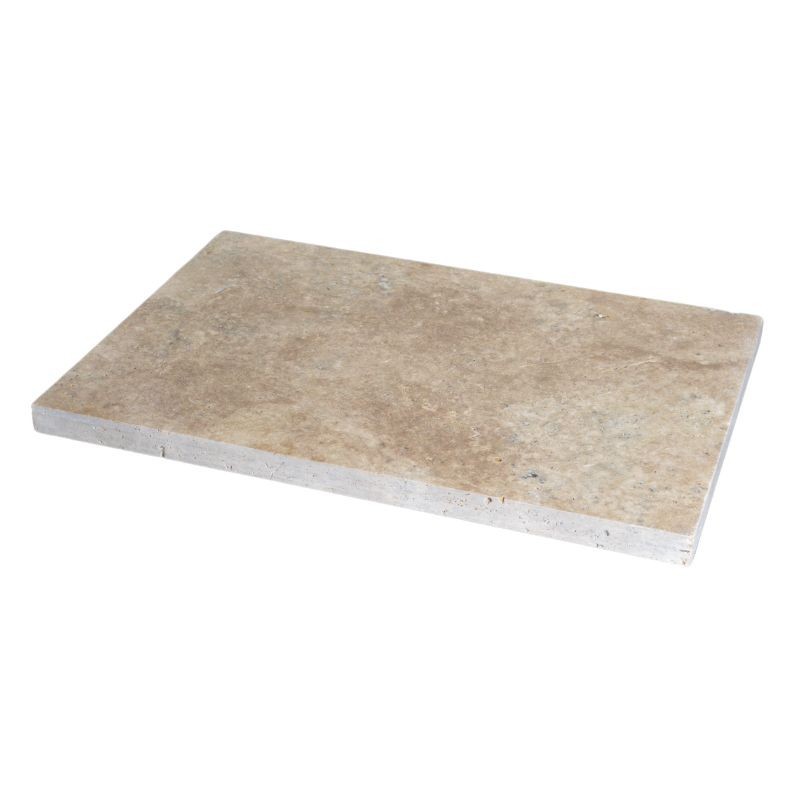 Dallage Travertin Rustic 1er choix Vieilli 61x40,6x3 cm - Ti'ma Stone