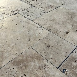 Carrelage Travertin Rustic 1er choix Opus Romain x 3 cm - Ti'ma Stone