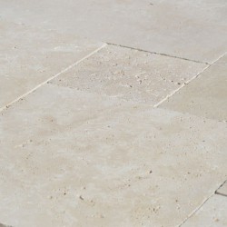 Carrelage Travertin Beige Clair 1er choix Opus 4 x 1,2 cm - Ti'ma Stone