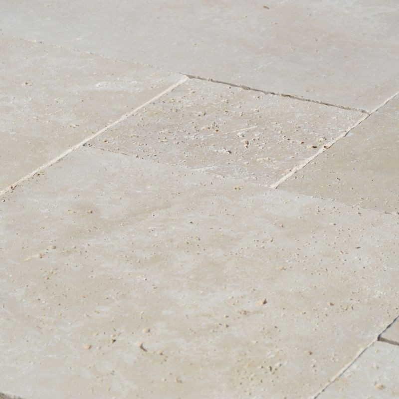 Carrelage Travertin Beige Clair 1er choix Opus 4 x 1,2 cm - Ti'ma Stone