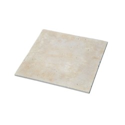 Carrelage Travertin Beige Clair 1er choix 40,6x40,6x1,2 cm -Ti'ma Stone