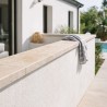 Couvertine Mur Travertin Beige 1er choix 100x33x3 cm - Ti'ma Stone