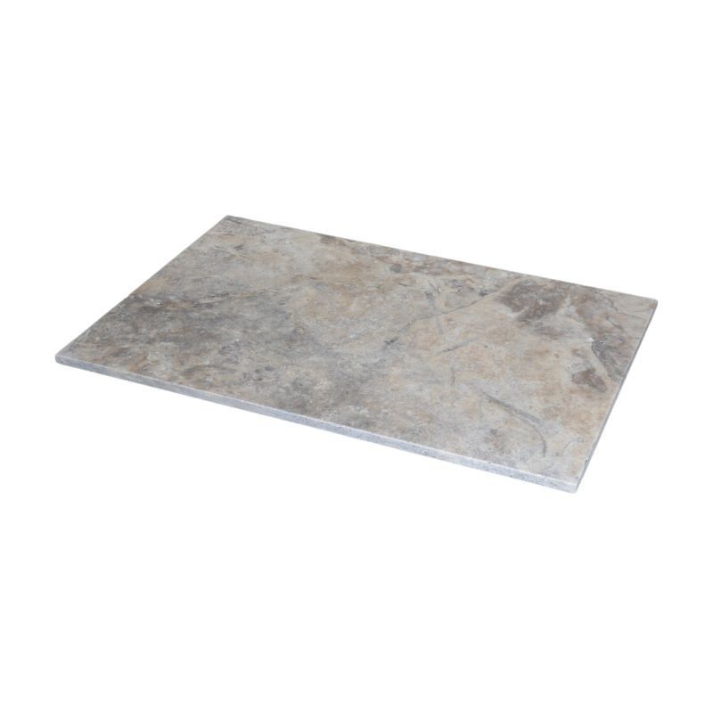 Dallage Travertin Gris 1er choix Vieilli Opus Romain x 1,2 cm - Ti'ma Stone