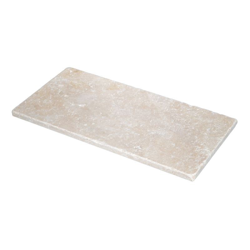 Dallage Travertin Beige Mix 1er choix 40,6x20,3x1,2 cm - Ti'ma Stone