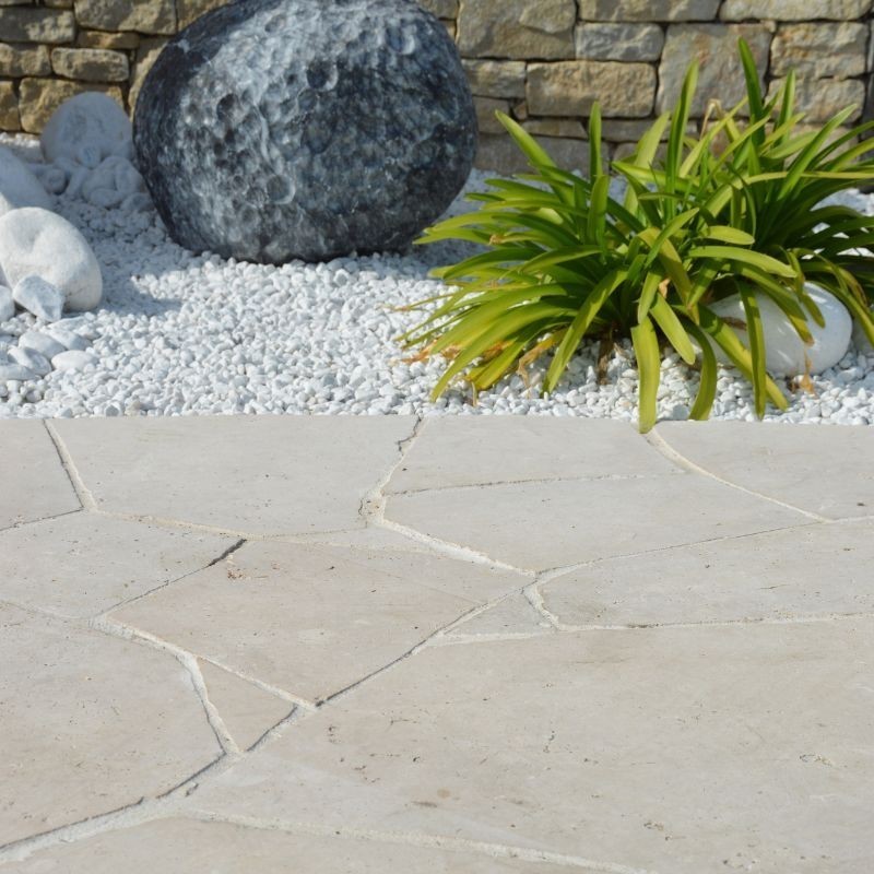 Opus Incertum Travertin Beige Vieilli ép. 2 cm - Ti'ma Stone