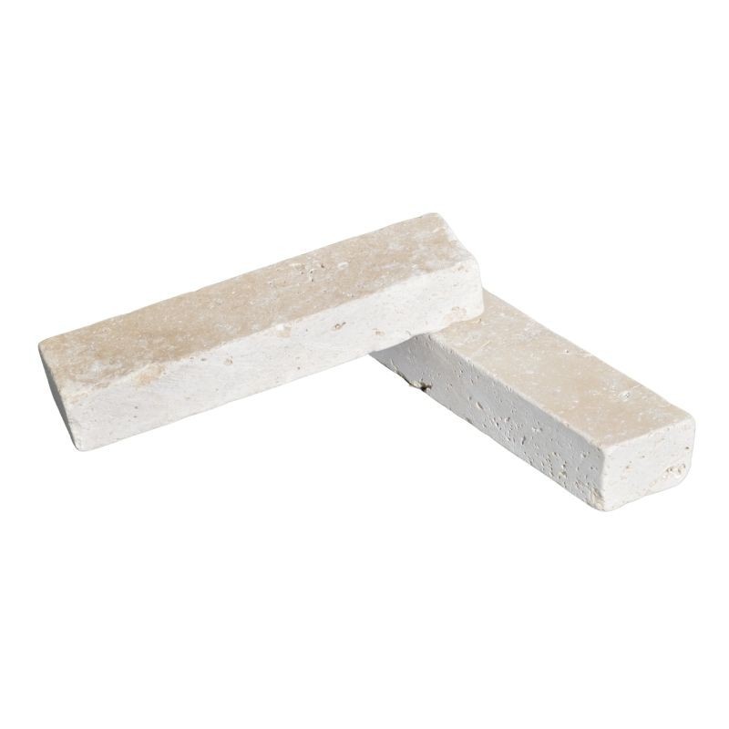 Chevron Travertin Beige Clair 1er choix Vieilli 20,3x5x3 cm - Ti'ma Stone