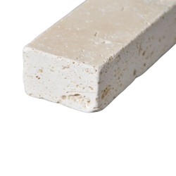 Chevron Travertin Beige Clair 1er choix Vieilli 20,3x5x3 cm - Ti'ma Stone
