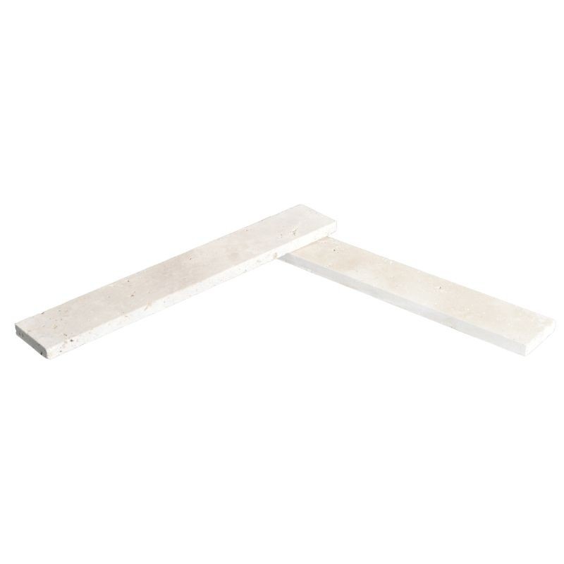 Chevron Travertin Beige Clair 1er choix Vieilli 30,5x5x1 cm - Ti'ma Stone
