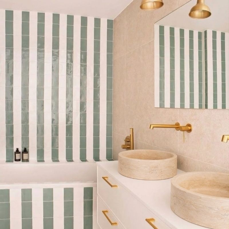 Vasque ronde pierre naturelle Travertin Beige 40x13 - Ti'ma Stone