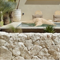 Parement Pierre Naturelle Travertin Beige Clair - Ti'ma Stone