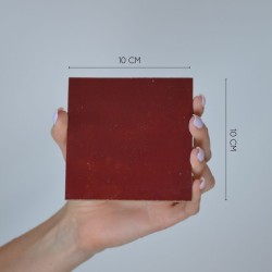 Carrelage Zellige Marocain Rouge Lie de Vin N°19 10x10 cm - Tima Stone