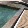 Margelle de piscine Quartzite rouge 60x33x3 cm 1/2 Rond - Ti'ma Stone