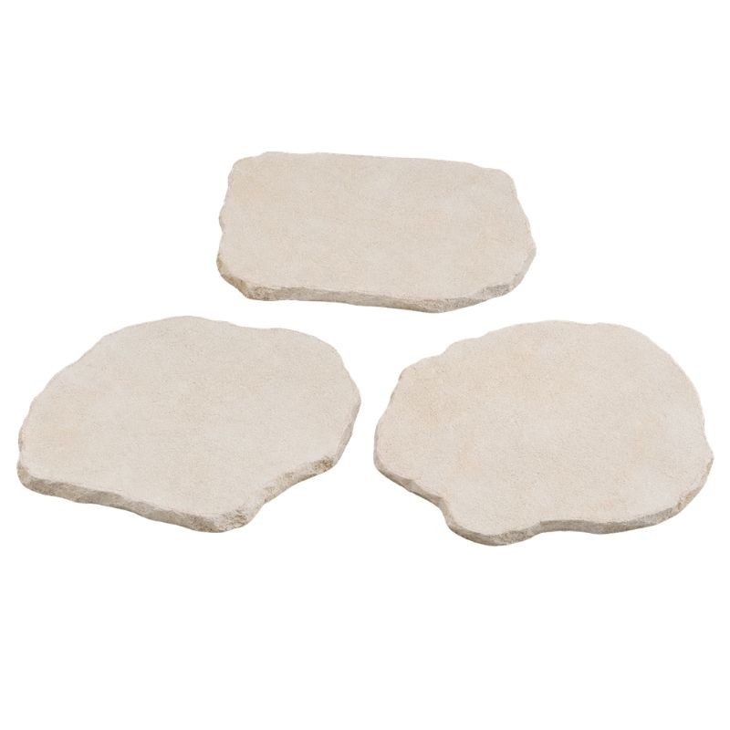 Pas Japonais irrégulier Pierre Atlas Beige Forme Libre x 3 cm - Ti'ma Stone