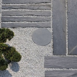 Pas Japonais Rectangle en Schiste 200x50x4-6 cm - Ti'ma Stone