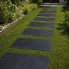Pas Japonais Rectangle en Ardoise Noire 100x50x2-4 cm - Ti'ma Stone