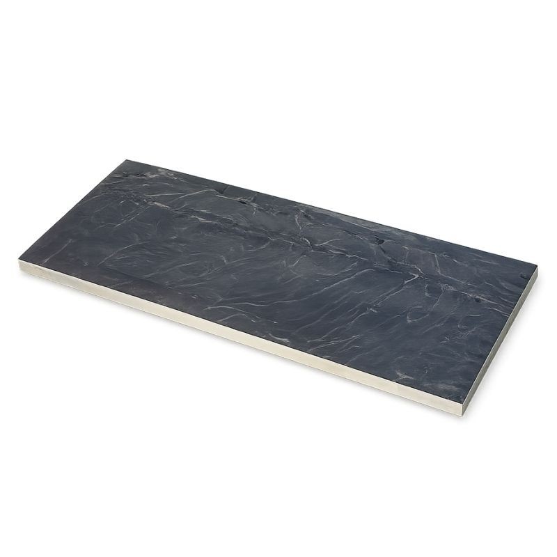 Pas Japonais Rectangle en Ardoise Noire 150x50x2-4 cm - Ti'ma Stone