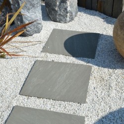 Pas japonais Rectangle Grès Kandla Gris 60x50x3cm - Ti'ma Stone
