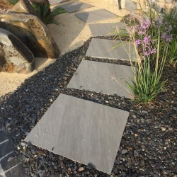 Pas japonais Rectangle Grès Kandla Gris 60x50x3cm - Ti'ma Stone