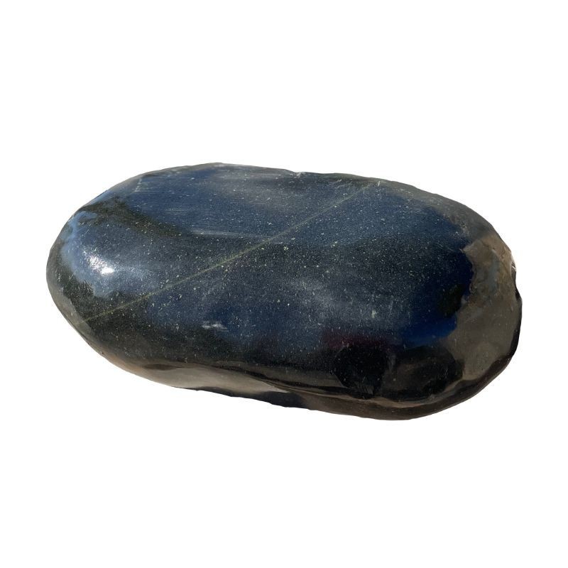 Galet de décoration en Marbre Noir Poli - Ti'ma Stone