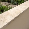 Couvertine Mur Travertin Beige Clair 1er choix 61x27x3 cm - Ti'ma Stone