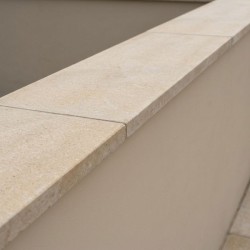 Couvertine Mur Sinaï Beige Sablée Brossée 100x30x3 cm - Ti'ma Stone
