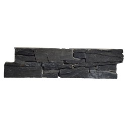 Plaquette de parement Ardoise Noire 55x15 cm - Ti'ma Stone