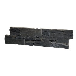 Plaquette de parement Ardoise Noire 55x15 cm - Ti'ma Stone