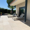 Dallage Sinaï Beige Sablé Brossé - 60x40x3 cm - Ti'ma Stone