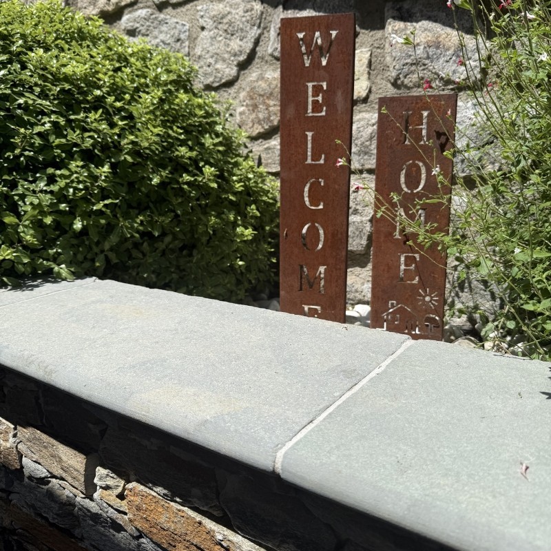 Margelle Tandur Gris 60x30x3 cm Bord 1/2 Rond - Ti'ma Stone