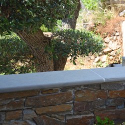 Margelle Tandur Gris 60x30x3 cm Bord 1/2 Rond - Ti'ma Stone