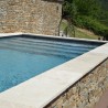 Margelle Travertin Beige Mix 61x33x3 cm Bord droit - Ti'ma Stone
