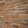 Plaquette de parement en bois Deco Panel Teck Ancien - Ti'ma Stone