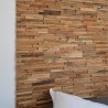 Plaquette de parement en bois Deco Panel Teck Ancien - Ti'ma Stone