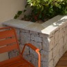 Couvertine Mur Travertin Beige Mix Vieilli 61x27x3 cm - Ti'ma Stone