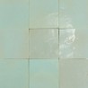 Carrelage Zellige Marocain Bleu Maldives N°20 10x10 cm - Ti'ma Stone