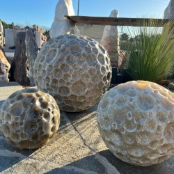 Sphère décorative en pierre naturelle Planète - Ti'ma Stone