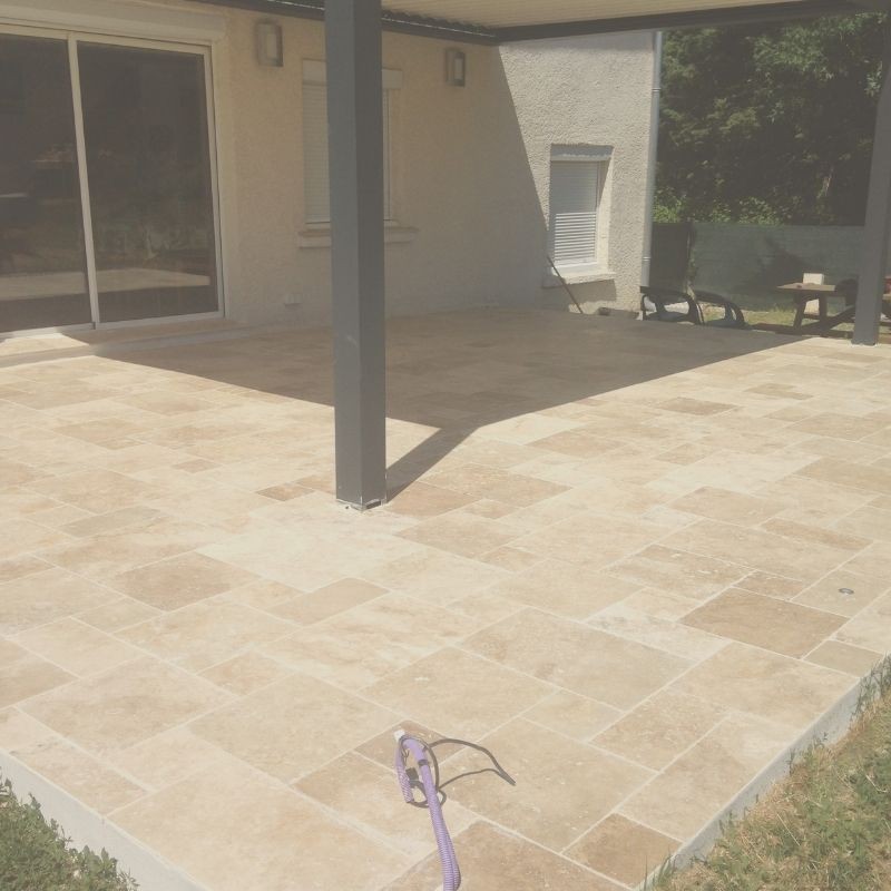 Carrelage Travertin Opus Romain