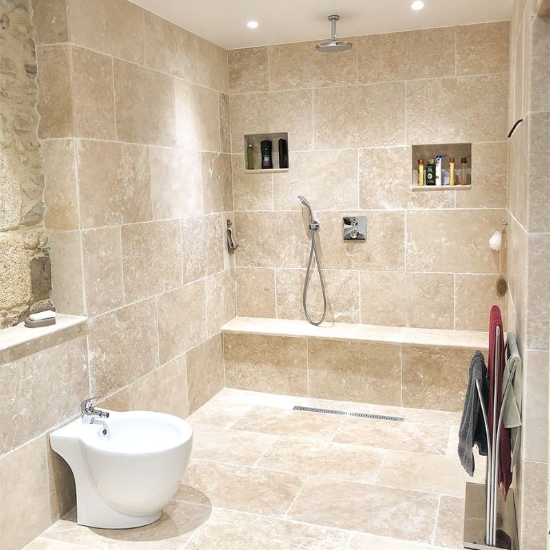 Salle de bain en travertin Travertin salle de bain
