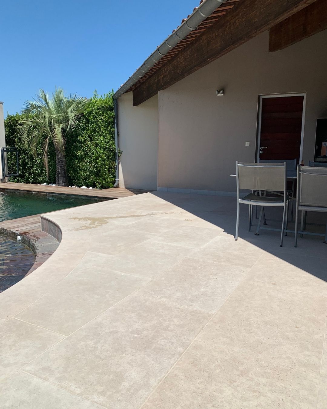 Terrasse en dallage naturel