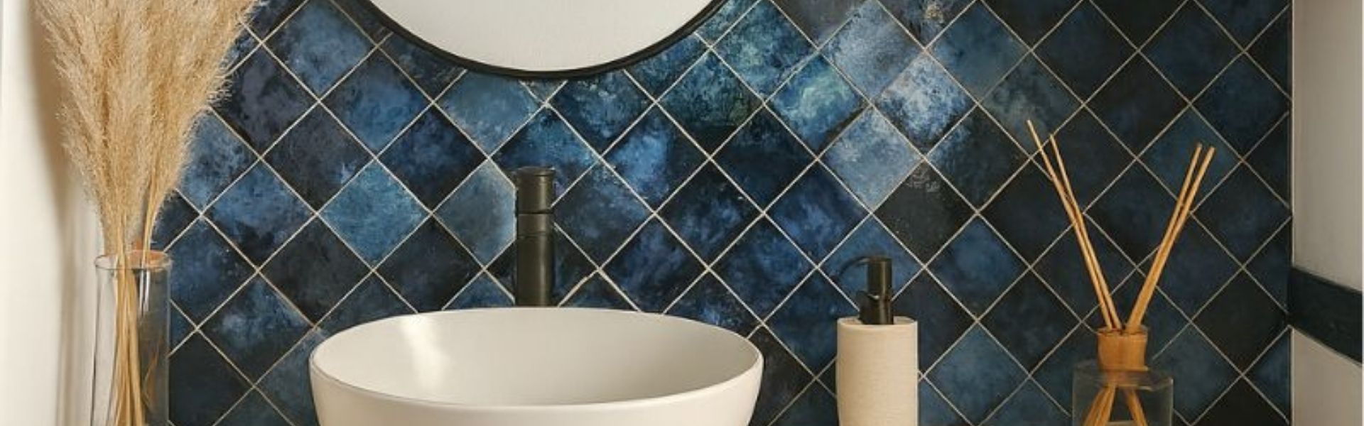 Zellige marocain bleu